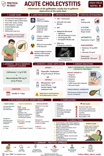 One-pager preview: Acute Cholecystitis