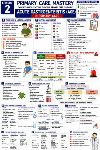 One-pager preview: Acute Gastroenteritis in the PHC