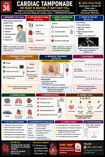 One-pager preview: Cardiac Tamponade: Approach
