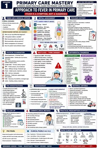 One-pager preview: Fever: Approach in the PHC