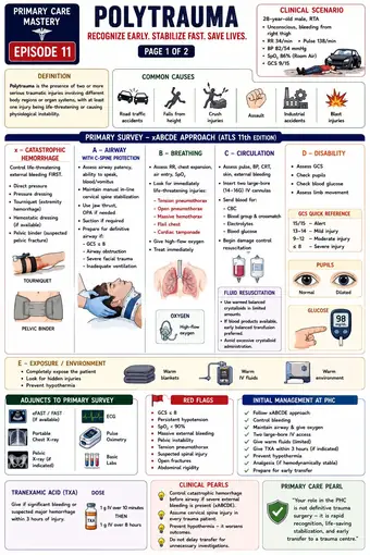 One-pager preview: Polytrauma in the PHC