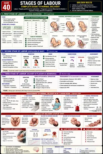 One-pager preview: Stages of Labour Guide